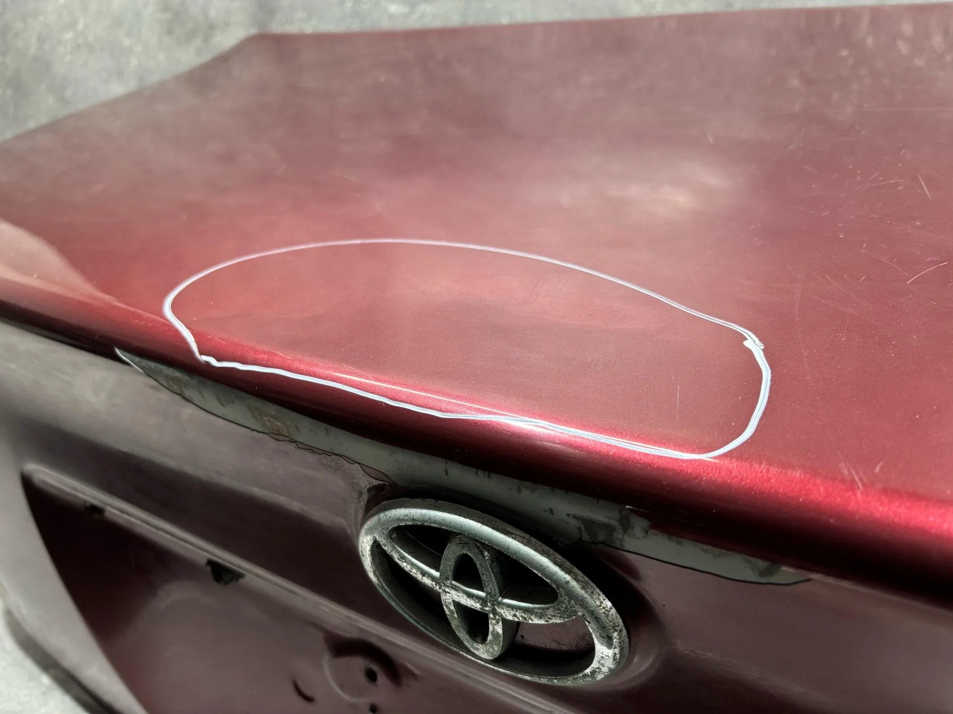 Крышка багажника Toyota Camry 6 XV30 ACV30 2001 - миниатюра 4