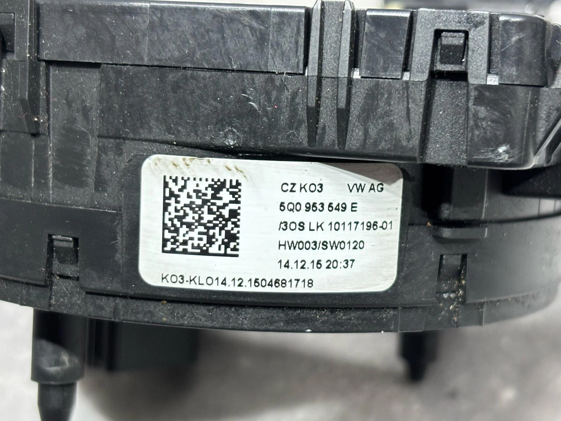 Шлейф рулевой Skoda Octavia 3 5E 2016 5Q0953549E - миниатюра 6