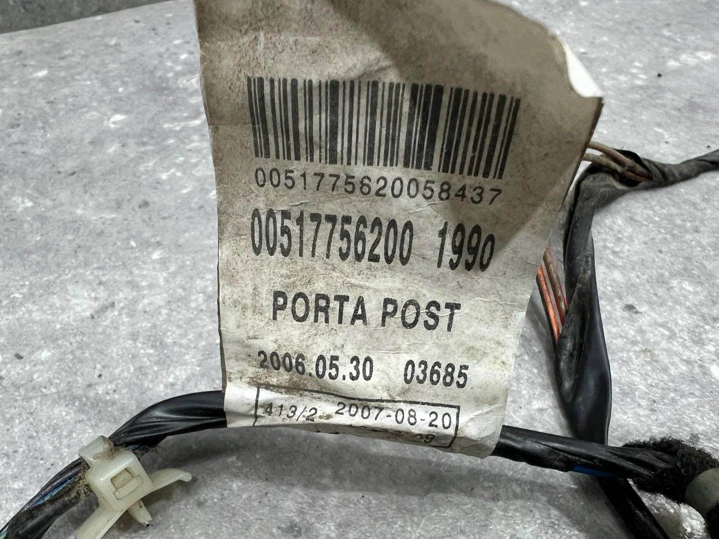 Проводка двери задней левой Fiat Punto 51775620 - миниатюра 6