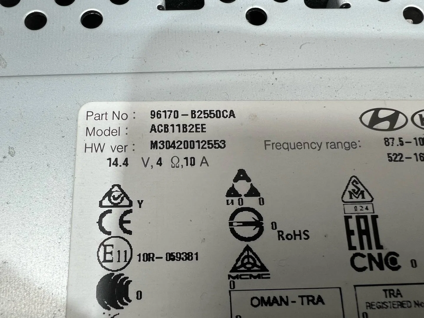 Магнитола Kia Soul 2 рест. PS 2018 96170B2550CA - миниатюра 9