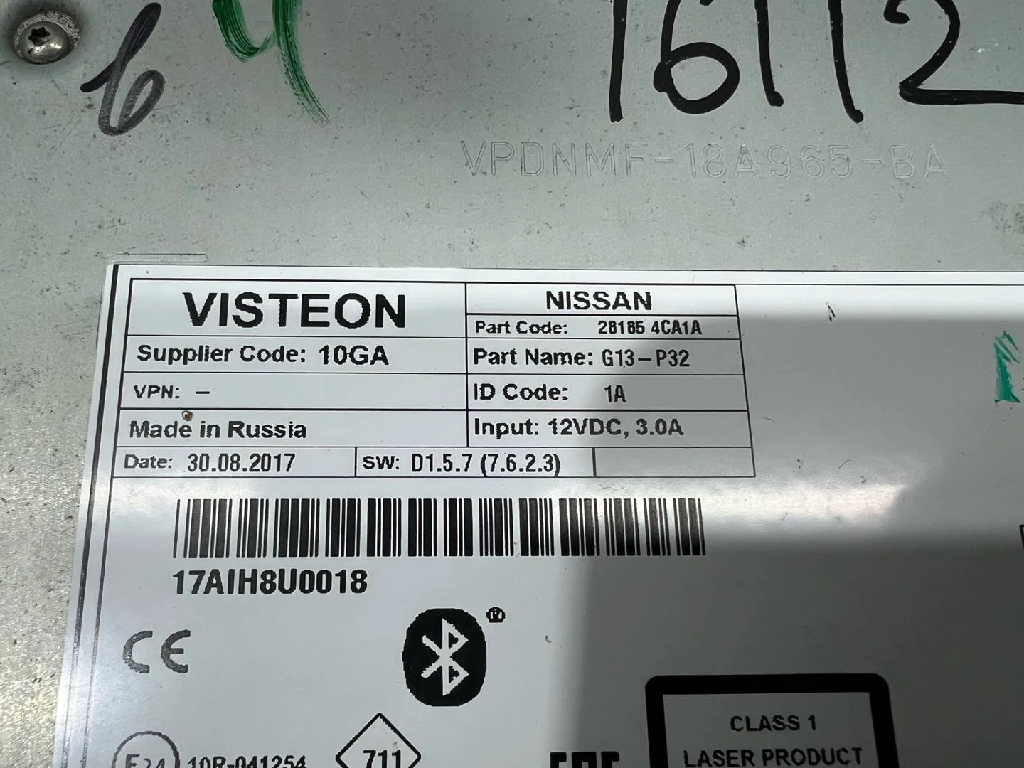 Магнитола Nissan Qashqai J11 2017 281854CA1A - миниатюра 9