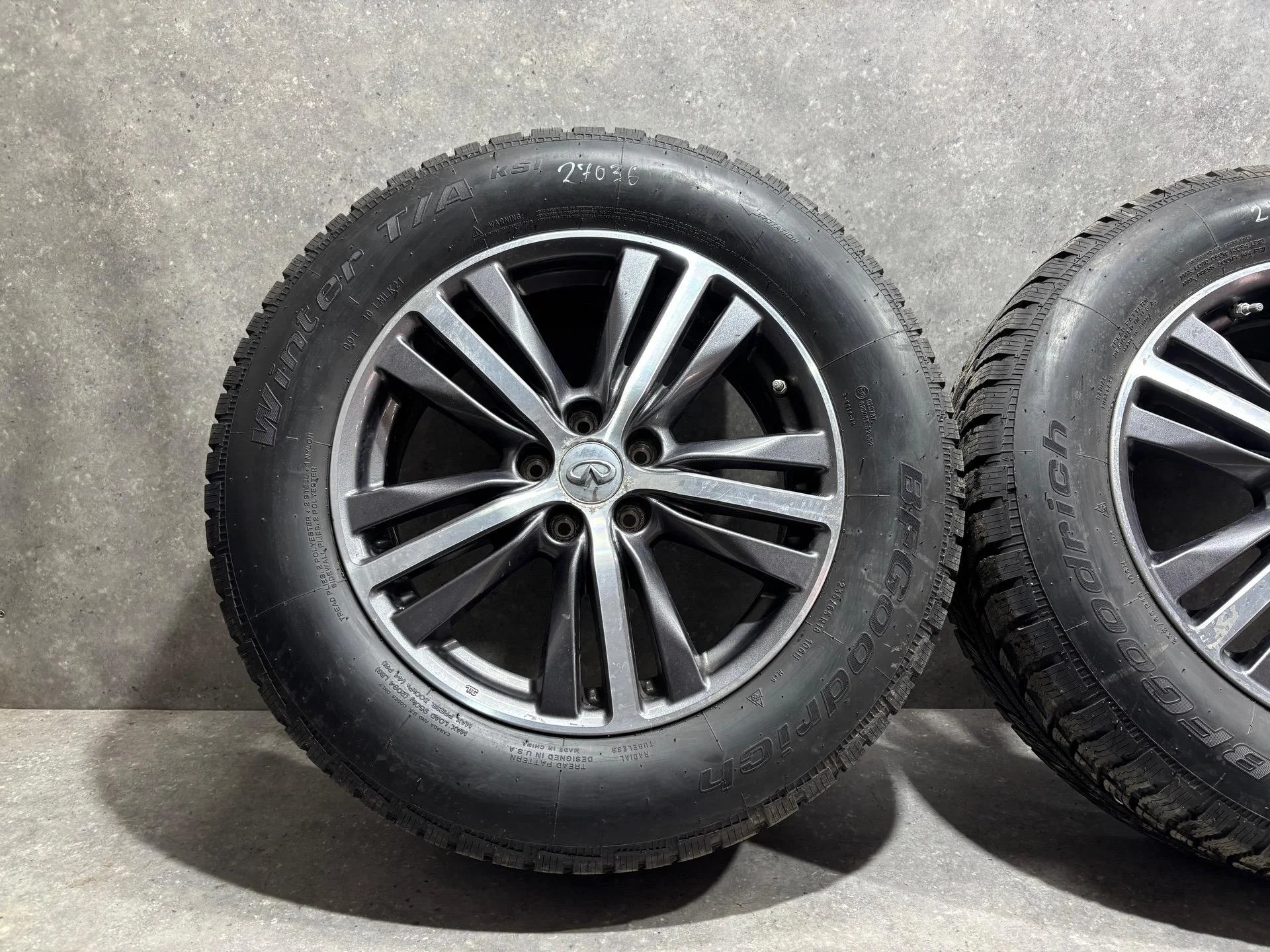 Комплект колес R16x7.5 5x114.3 (Bfgoodrich Winter T/A KSI 235/65) - миниатюра 2