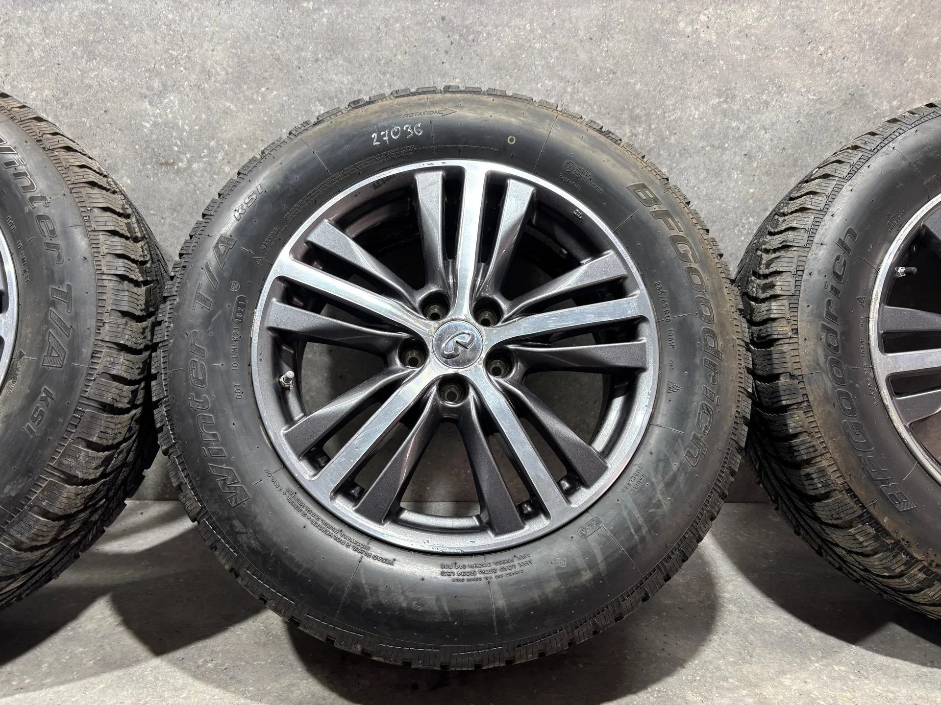 Комплект колес R16x7.5 5x114.3 (Bfgoodrich Winter T/A KSI 235/65) - миниатюра 4