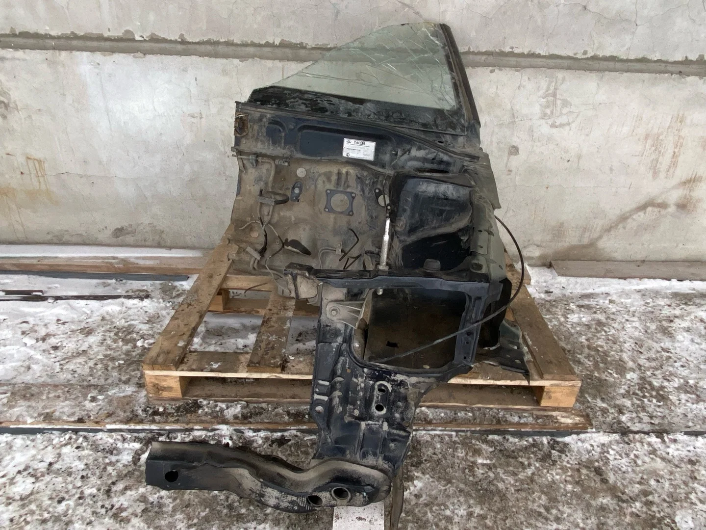 Лонжерон передний левый Hyundai Accent 2 LC 2008 - миниатюра 5