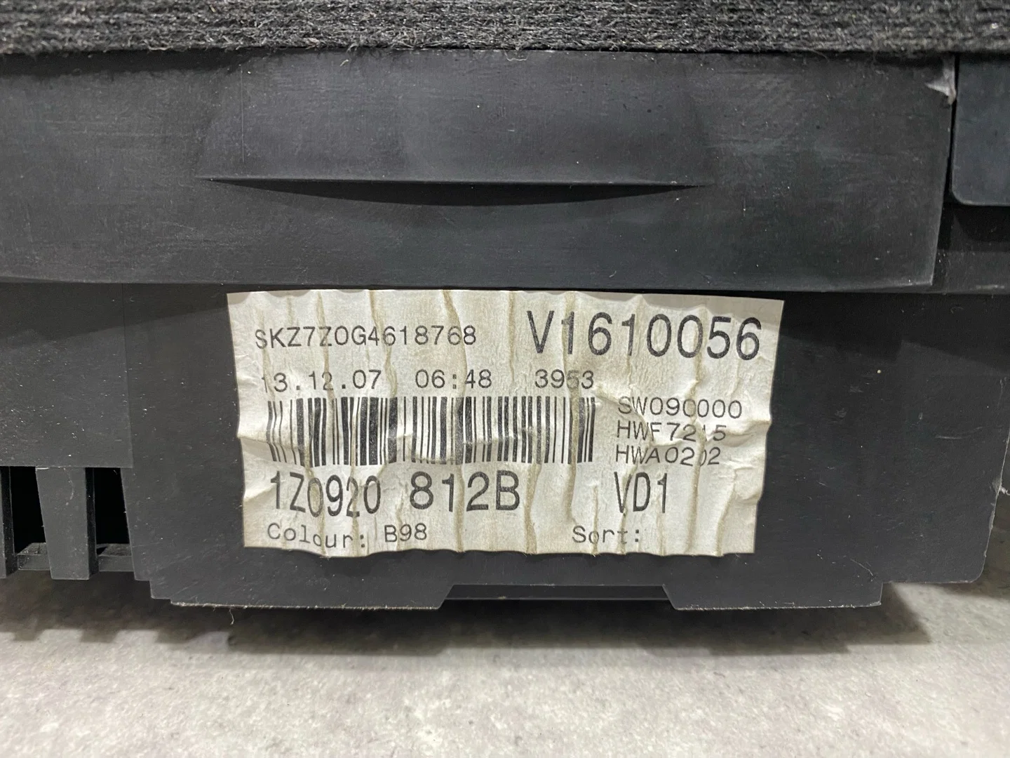 Панель приборов (щиток) Skoda Octavia 2 1Z3 2008 - миниатюра 8
