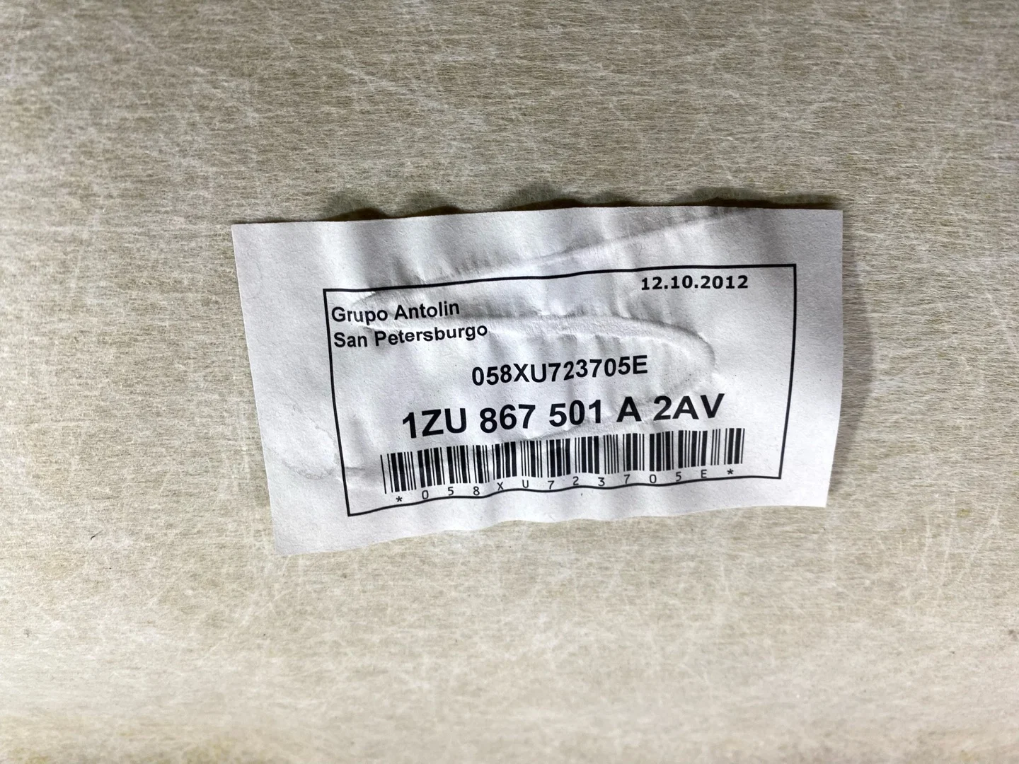 Потолок Skoda Octavia 2 рест. 1Z3 2012 - миниатюра 9