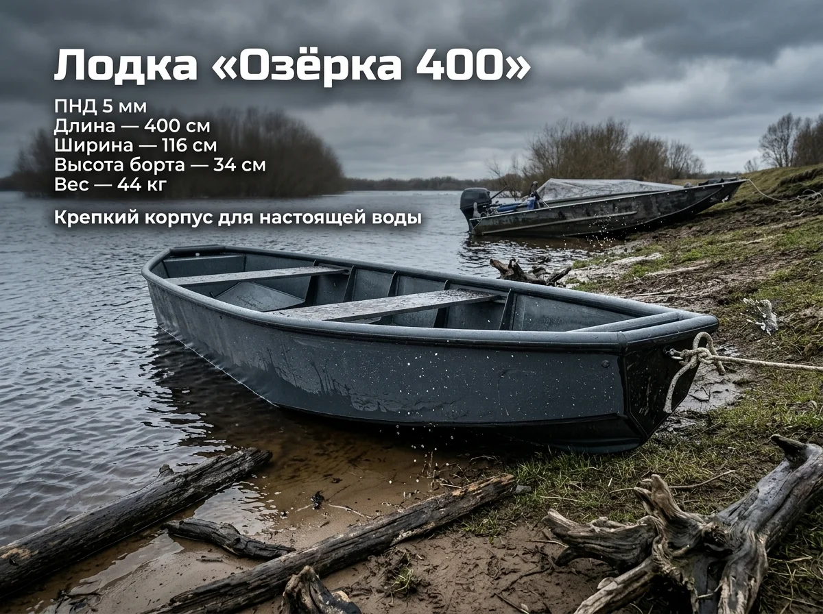 Лодка из ПНД МАКСИХОД "Озерка 400" - миниатюра 3