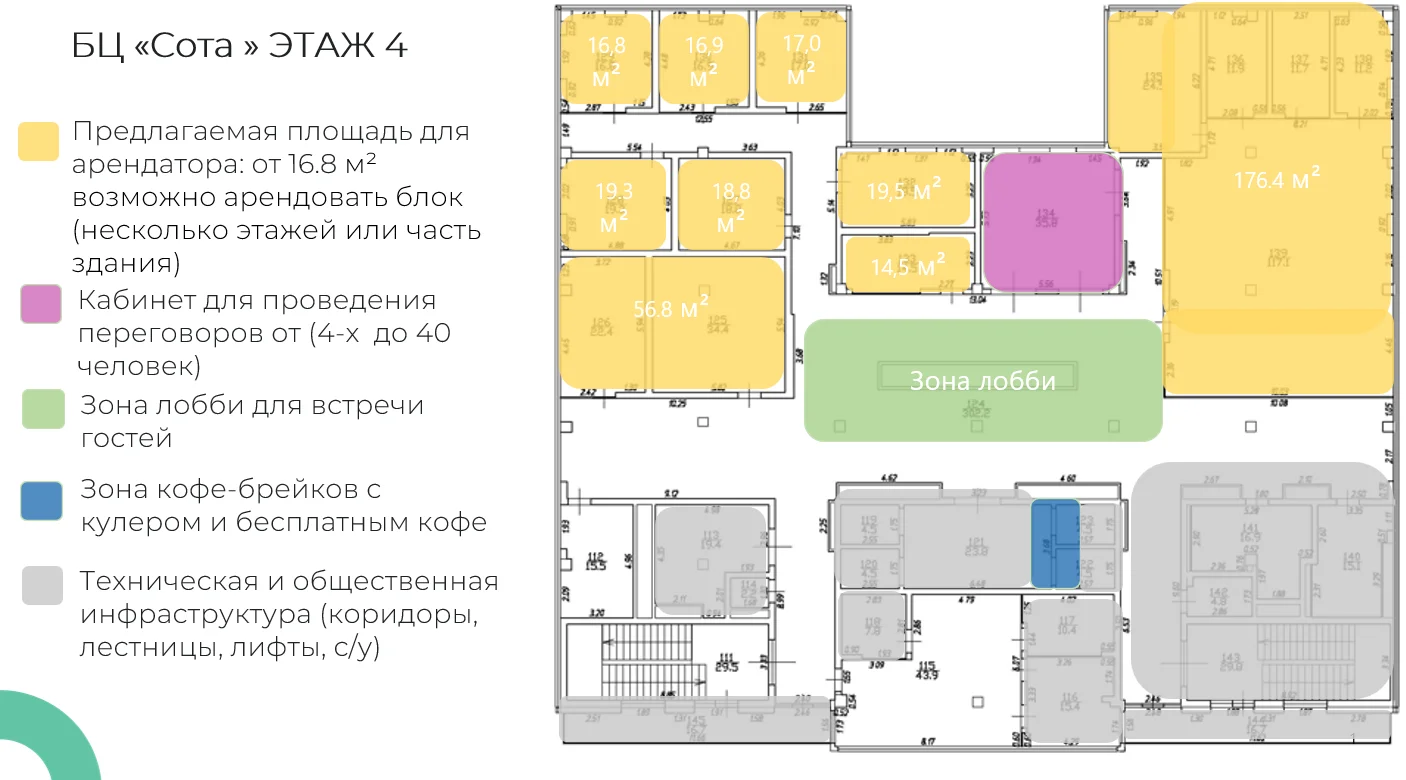 Аренда офисного помещения от 16 м2 - миниатюра 12