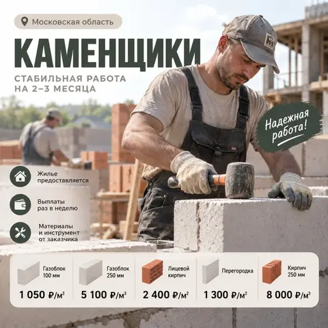 Каменщики/ВАХТА