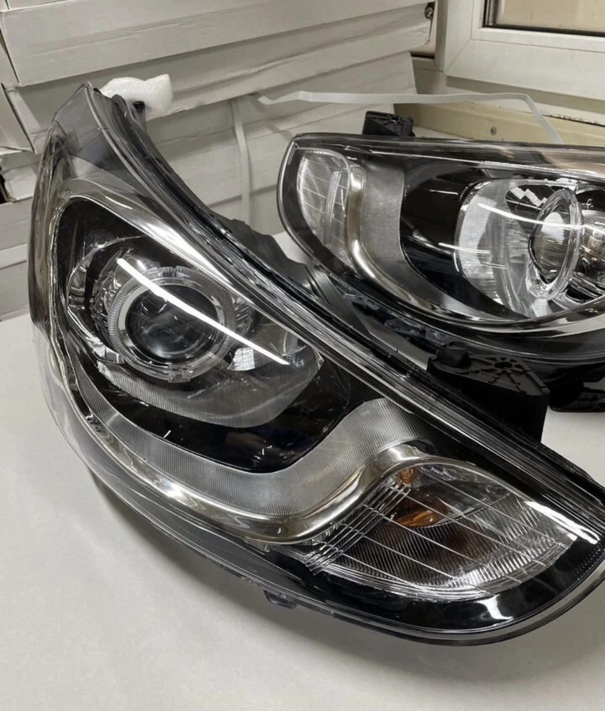 Фары Hyundai Solaris 1 с линзой - миниатюра 2