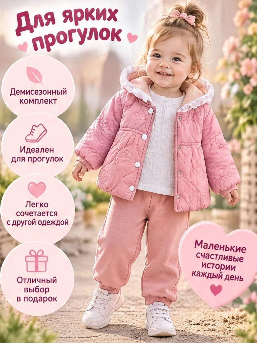 Осенний комплект для девочки - миниатюра 3