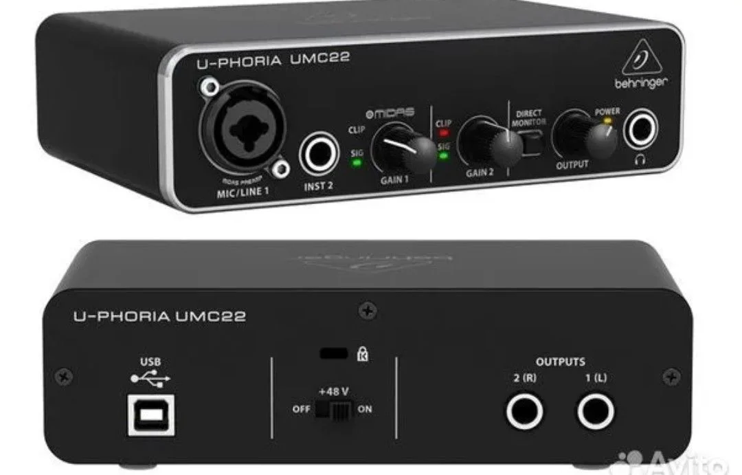звуковая карта behringer u-phoria umc22 - изображение 1