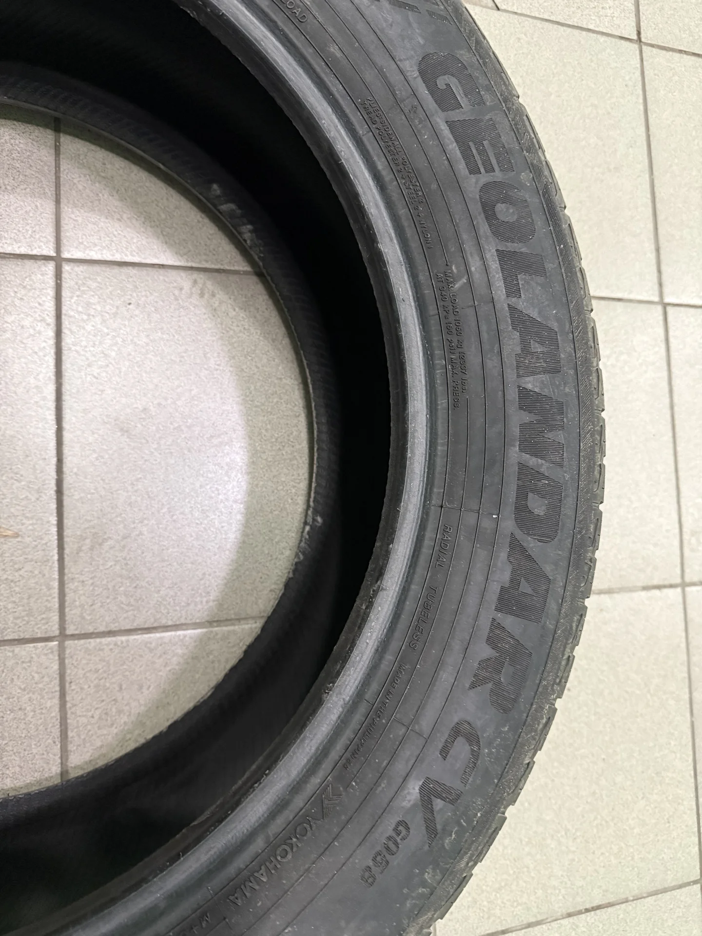 резина лето Yokohama geolandar 255/55 r20 - миниатюра 7