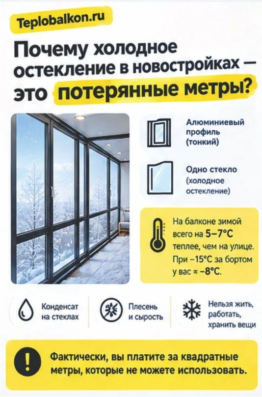замена остекления с холодного на теплое - миниатюра 3