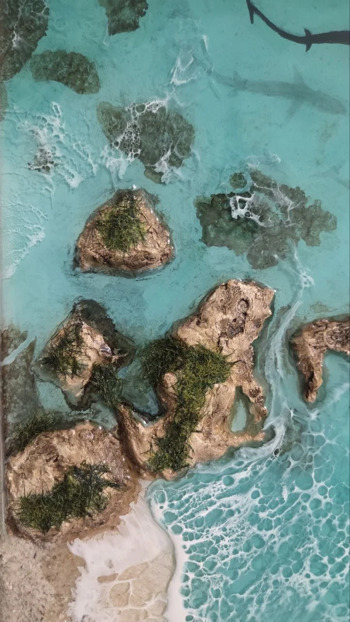 Картина из эпоксидной смолы море бирюзовое - миниатюра 4