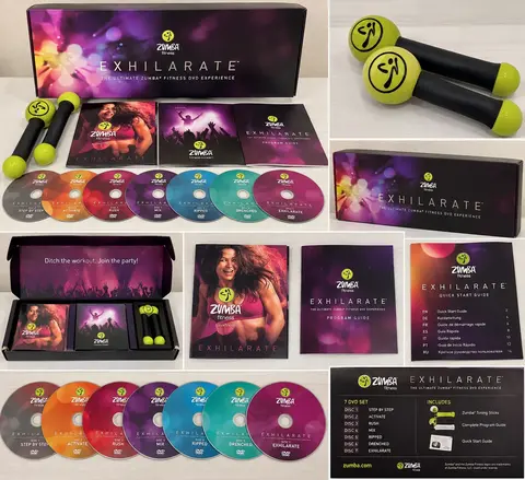 Zumba Fitness Exhilarate полный комплект, новый