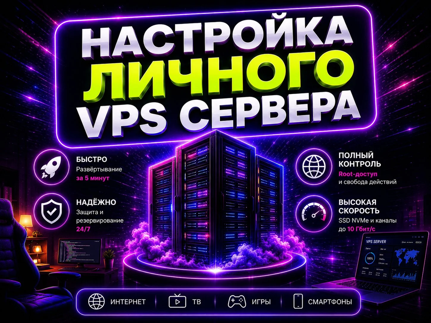 Настрою Личный VPS Сервер - изображение 1