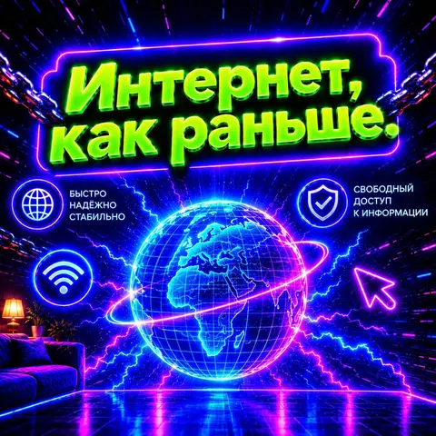 Интернет как раньше. Работает всё