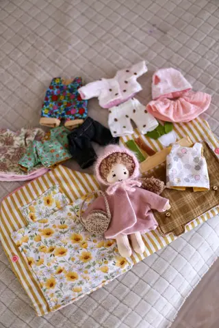 Игровой набор Кукла с домиком и гардеробом