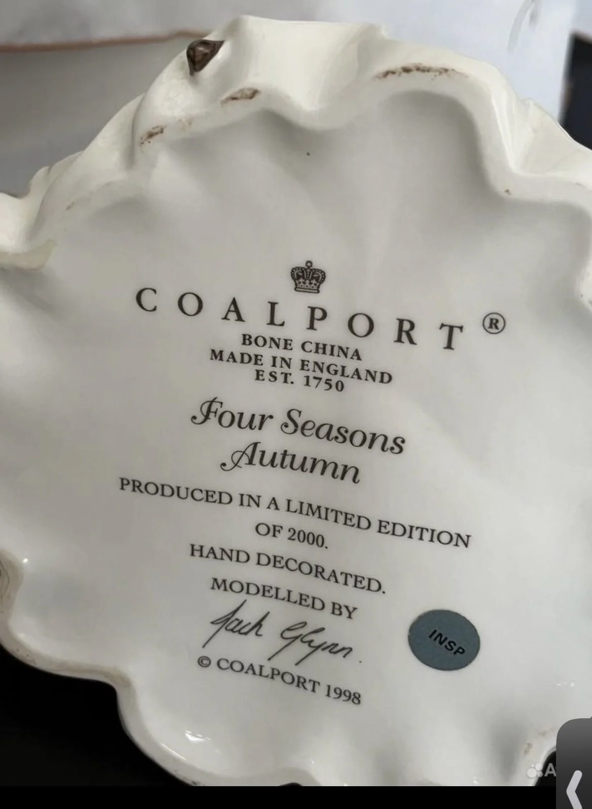 Coalport фигурка Four Seasons Autumn - миниатюра 8