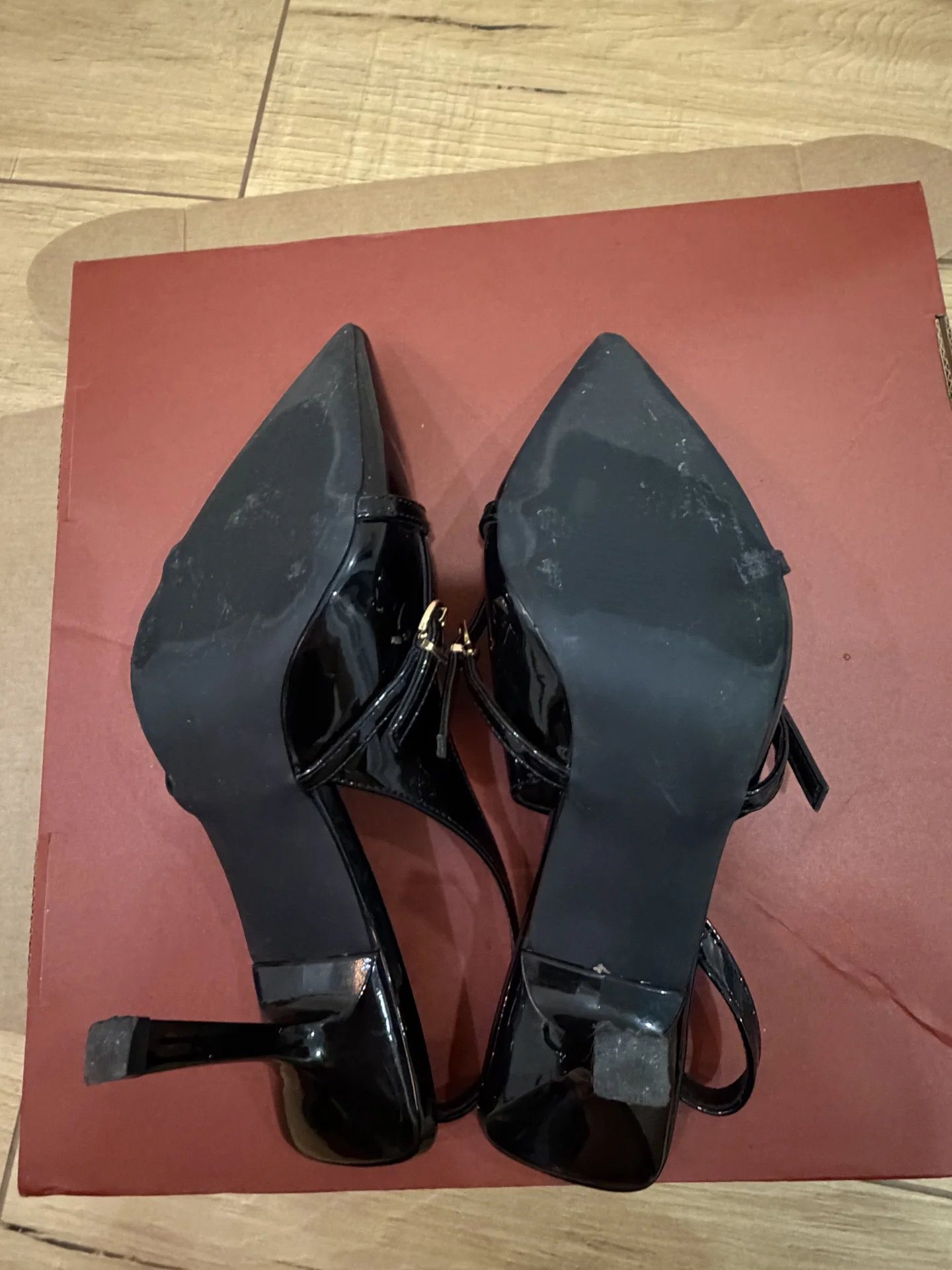 туфли черные с открытой пяткой - миниатюра 5