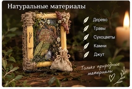 Денежный амулет с руной Феху — мини-картина ручной работы - миниатюра 9