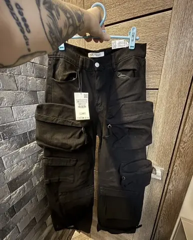 Zara карго джинсы