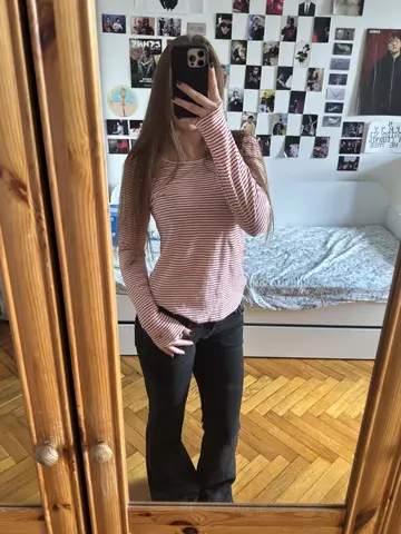 лонгслив в мелкую полосочку