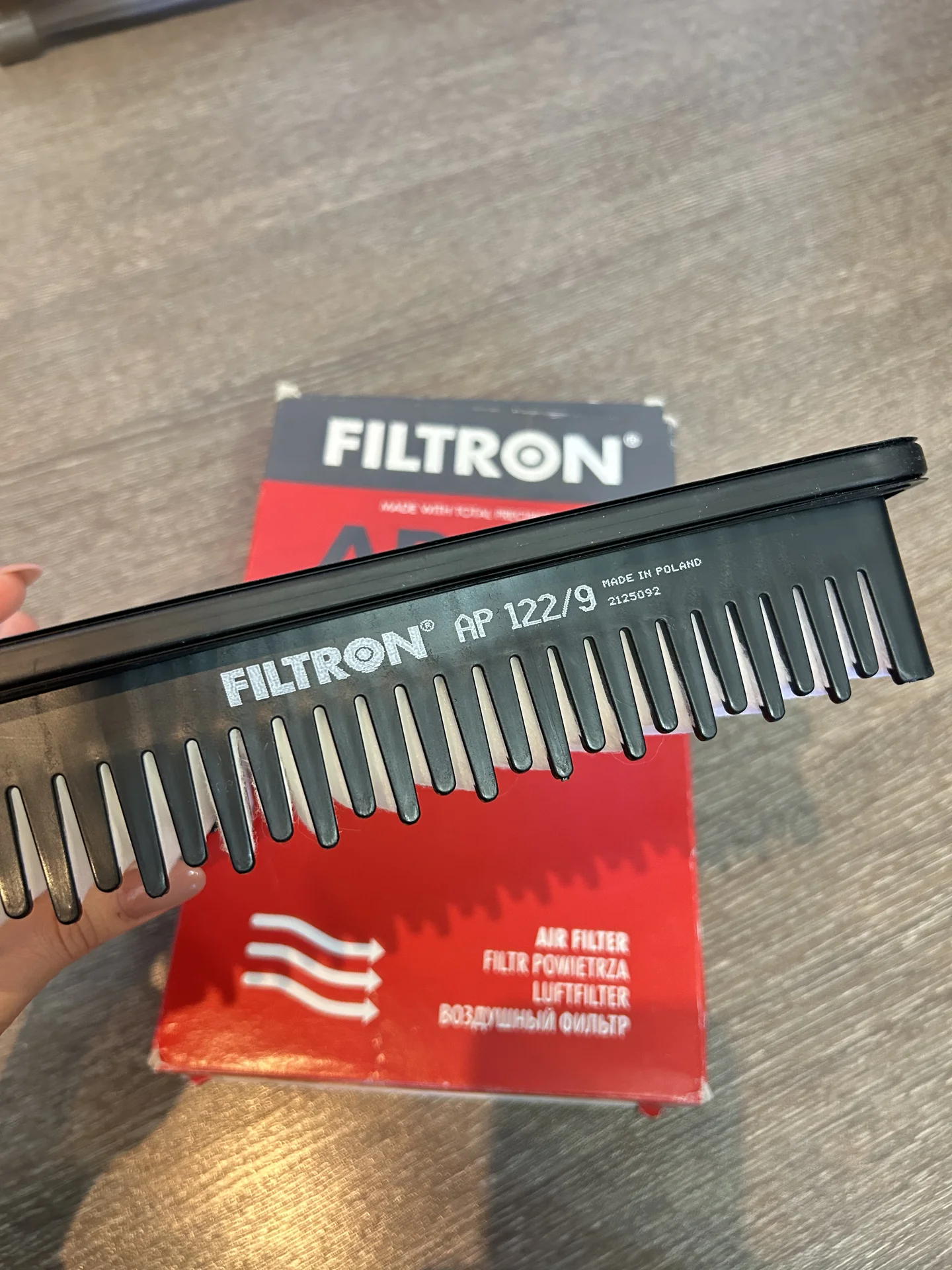 Воздушный фильтр filtron AP 122/9 - миниатюра 3