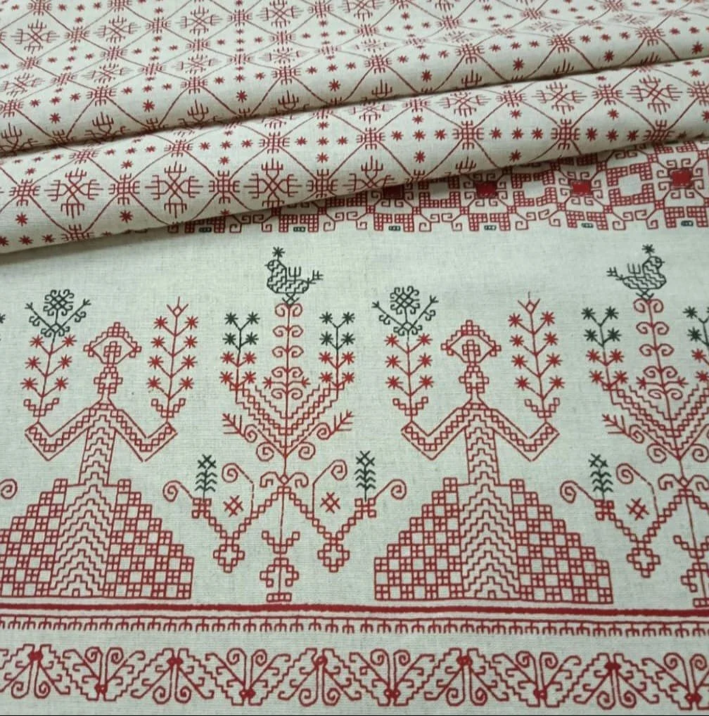 Скатерть льняная Макошь (Берегиня). Ручная работа - миниатюра 4