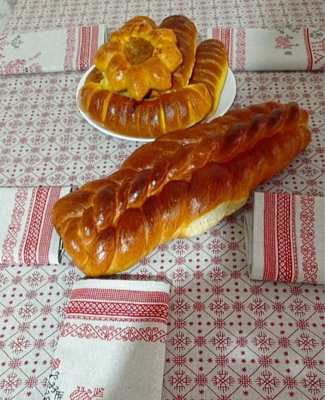 Скатерть льняная Макошь (Берегиня). Ручная работа - миниатюра 7