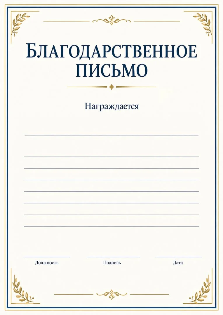 Печать грамот, благодарственных писем, благодарностей - миниатюра 4