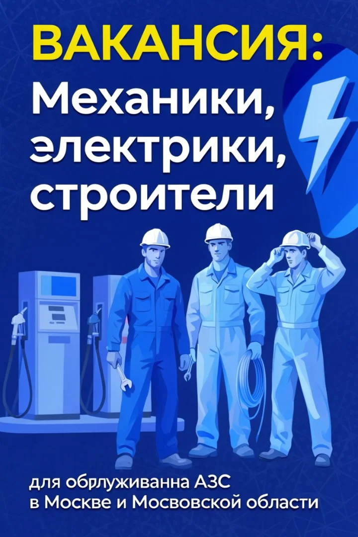 Механики, электрики, строители для обслуживания АЗС в Москве и Московской области - изображение 1