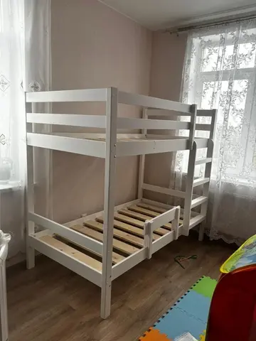 Детская кровать двухъярусная из массива сосны