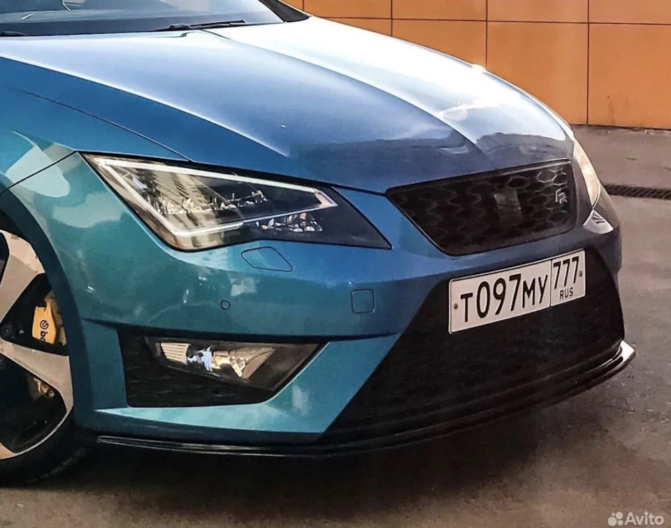 Сплиттер переднего бампера Seat Leon mk3 - миниатюра 4