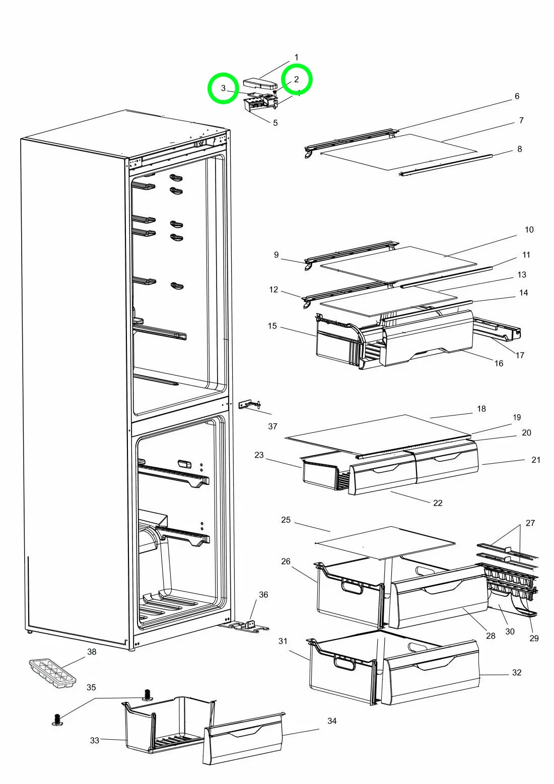 Кронштейн двери Indesit Ariston C00383455 - миниатюра 3