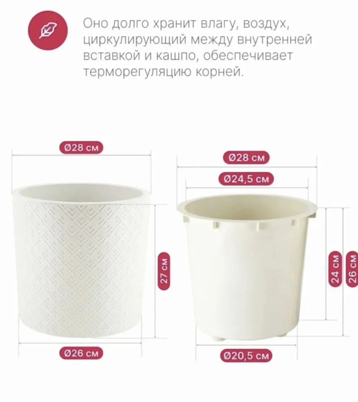 Кашпо со вставкой "Этна". Б/у - миниатюра 3