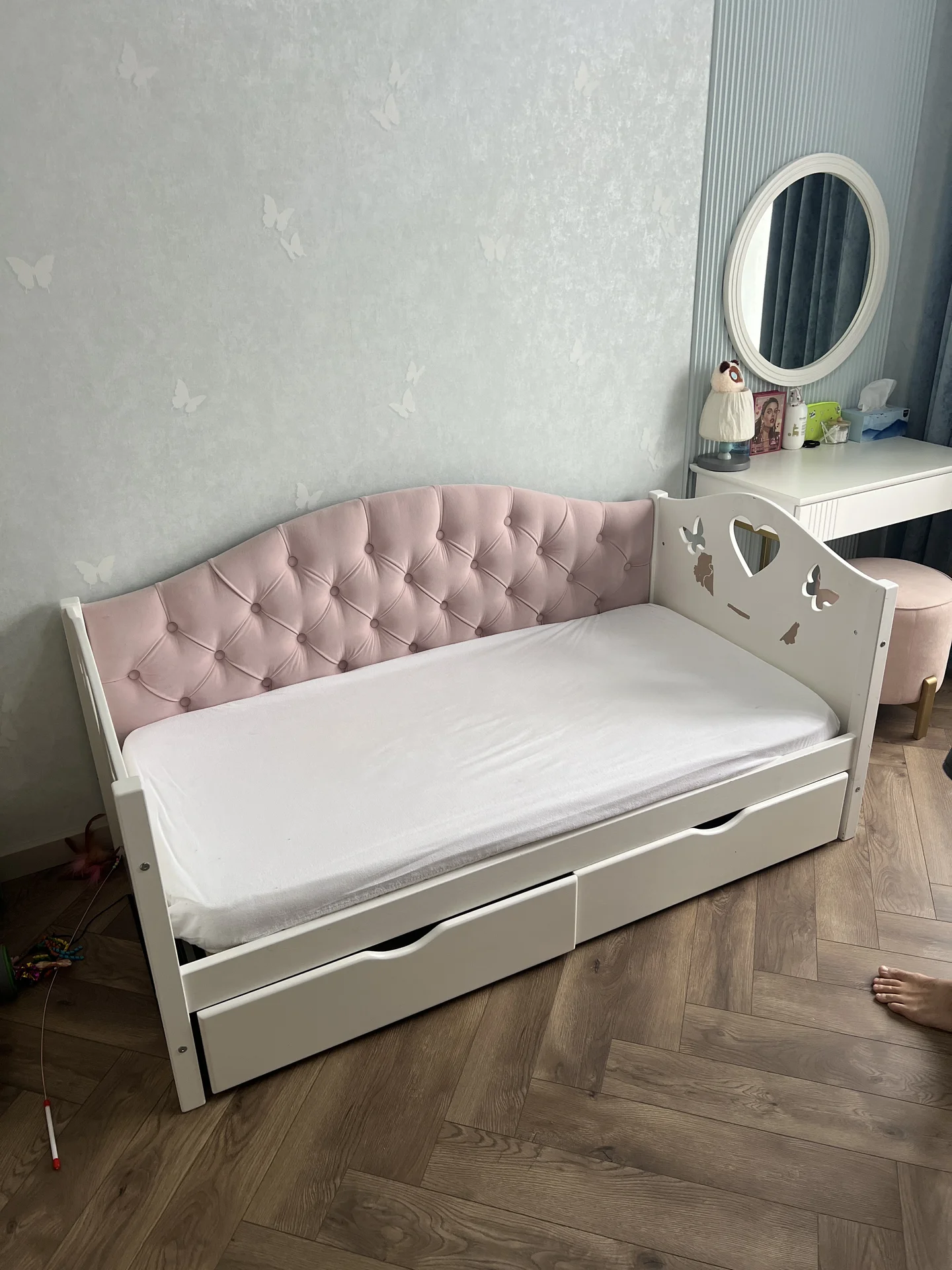 кровать для девочки с выдвижными ящиками - миниатюра 4