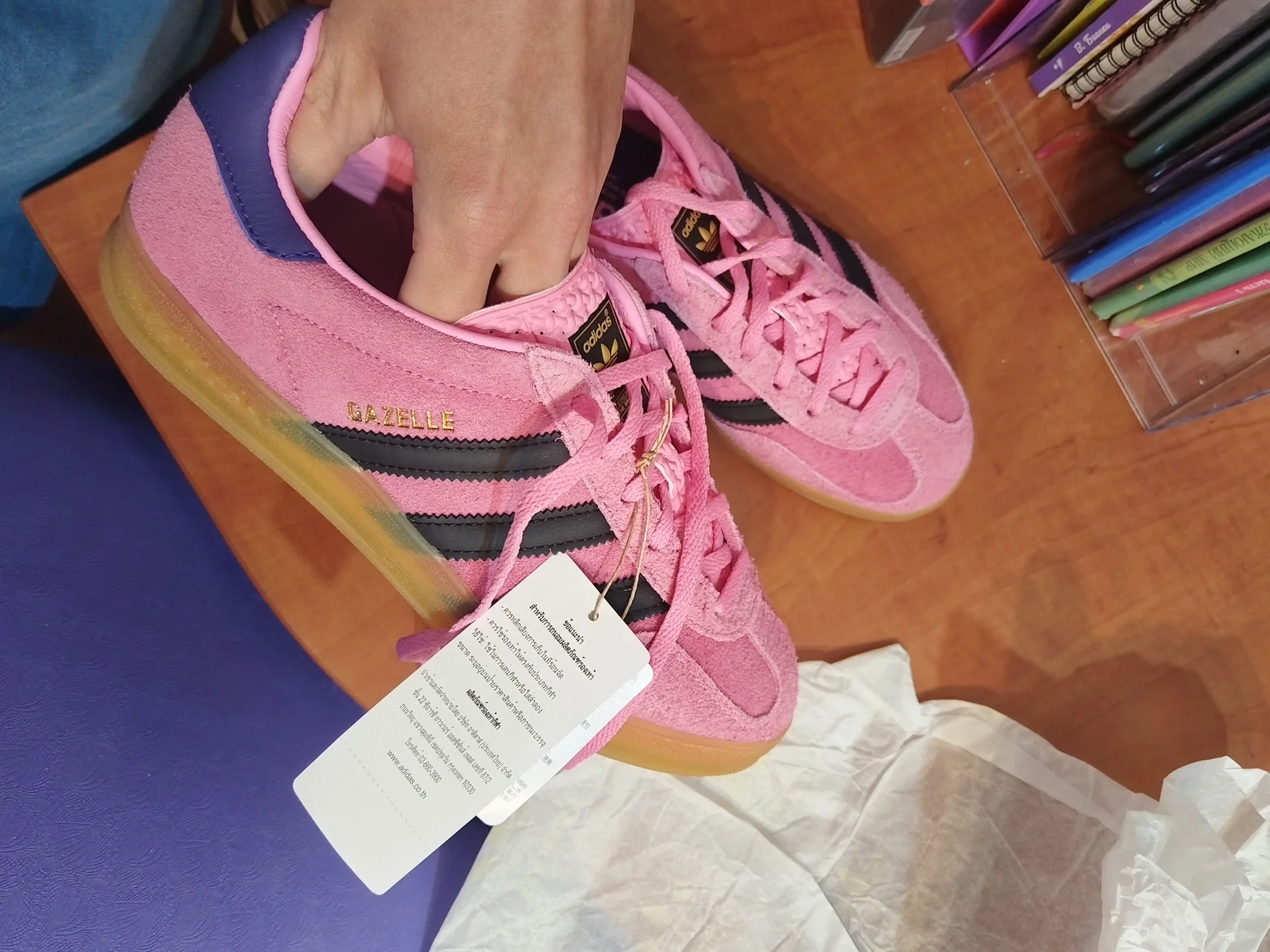 Кеды Adidas Gazelle Indoor 39 (40 FR) оригинал IE7 - миниатюра 9