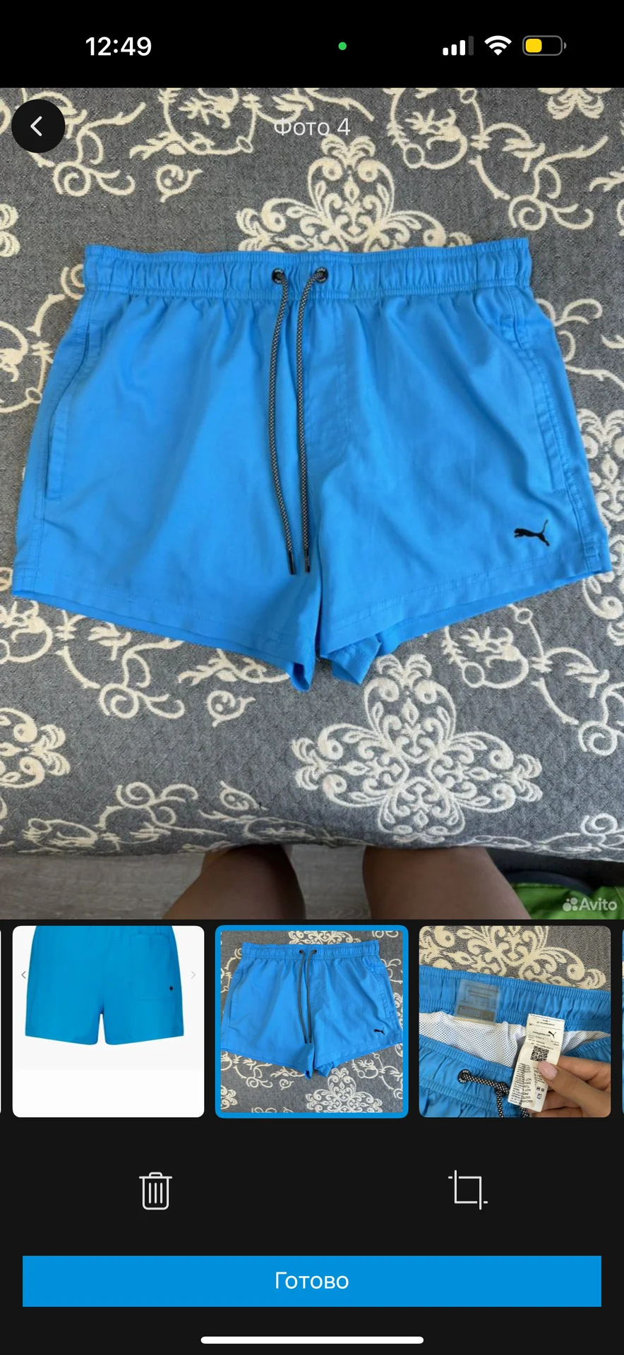 Шорты для плавания puma swim MEN short length - миниатюра 2