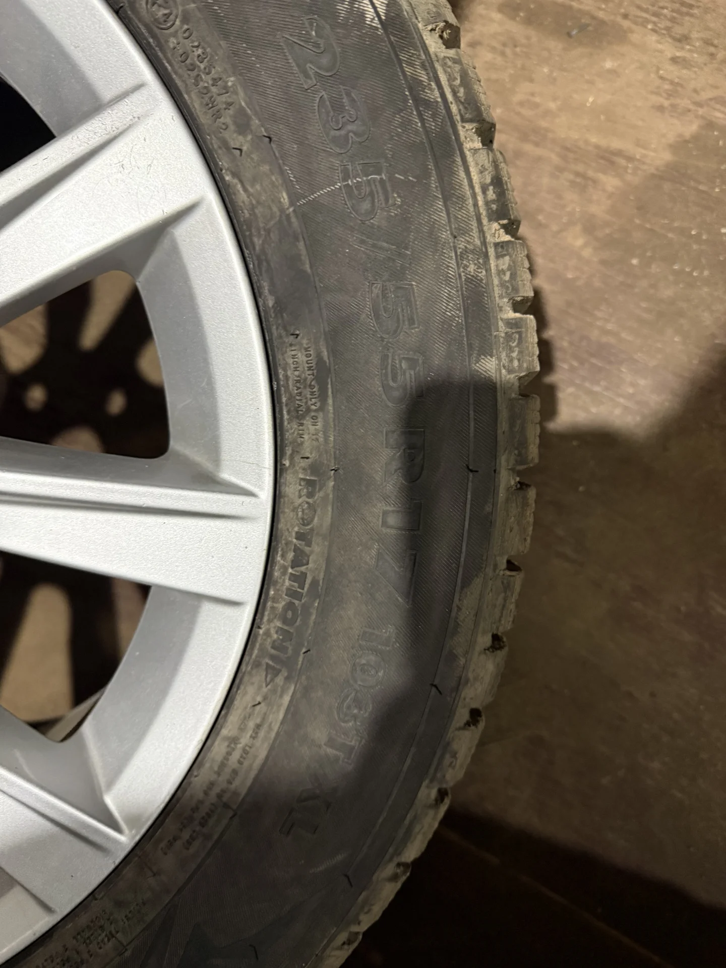 колеса зимние 235/55 r17 5.112 - миниатюра 3