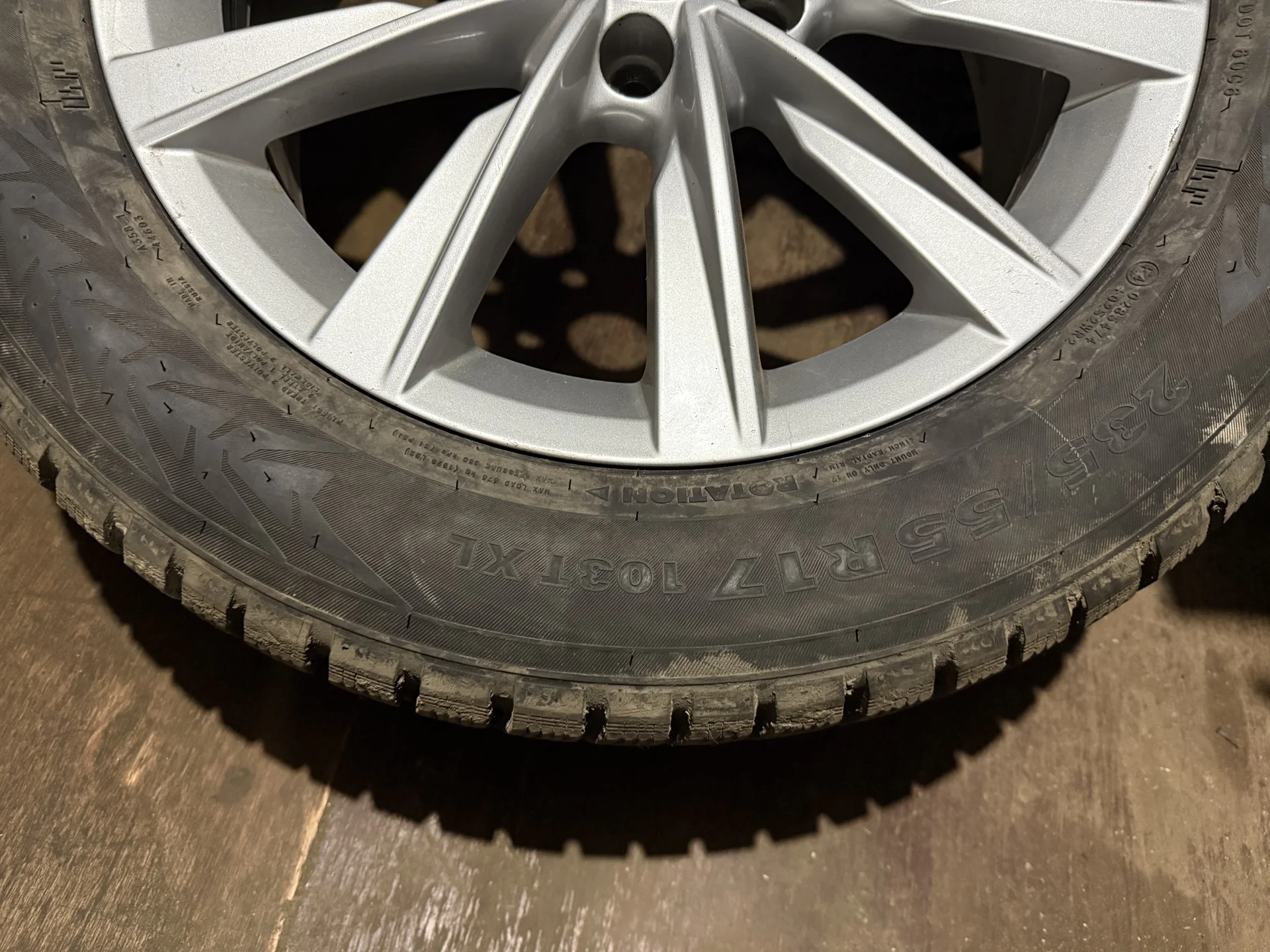 колеса зимние 235/55 r17 5.112 - миниатюра 4