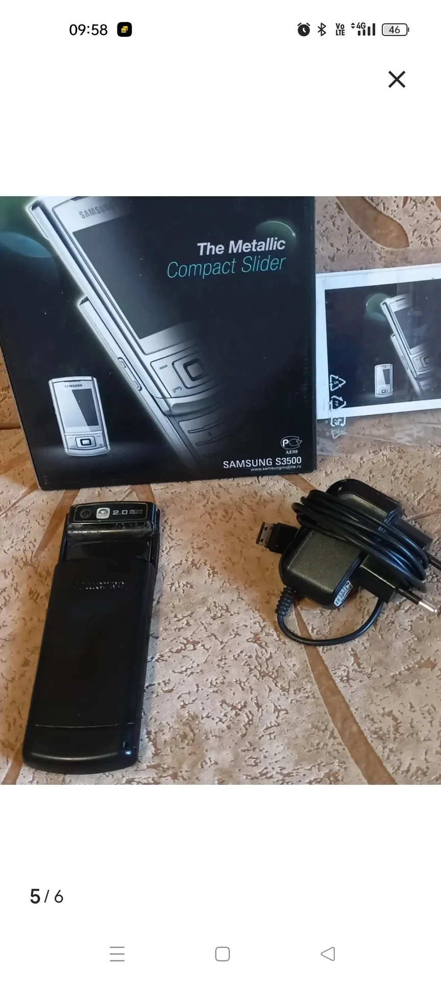 Телефон слайдер Samsung s3500 - миниатюра 5
