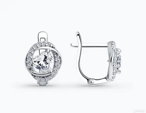Серьги серебро 925