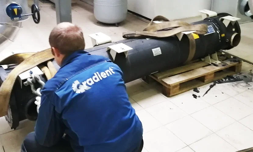 Замена теплообменника чиллера с выездом по всей РФ от компании СК Градиент