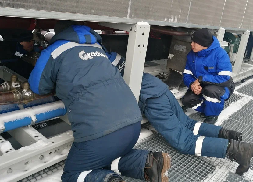 Замена испарителя чиллера под ключ - заказать у СК Градиент