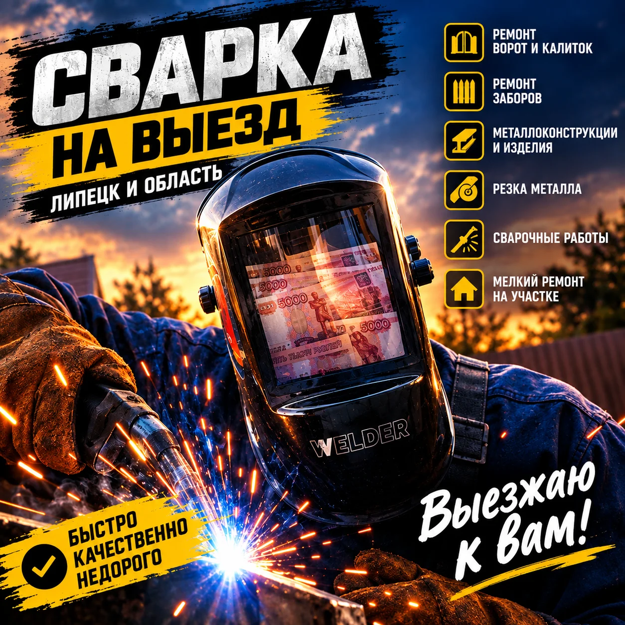 Сварщик на выезд | Услуги сварщика - изображение 1