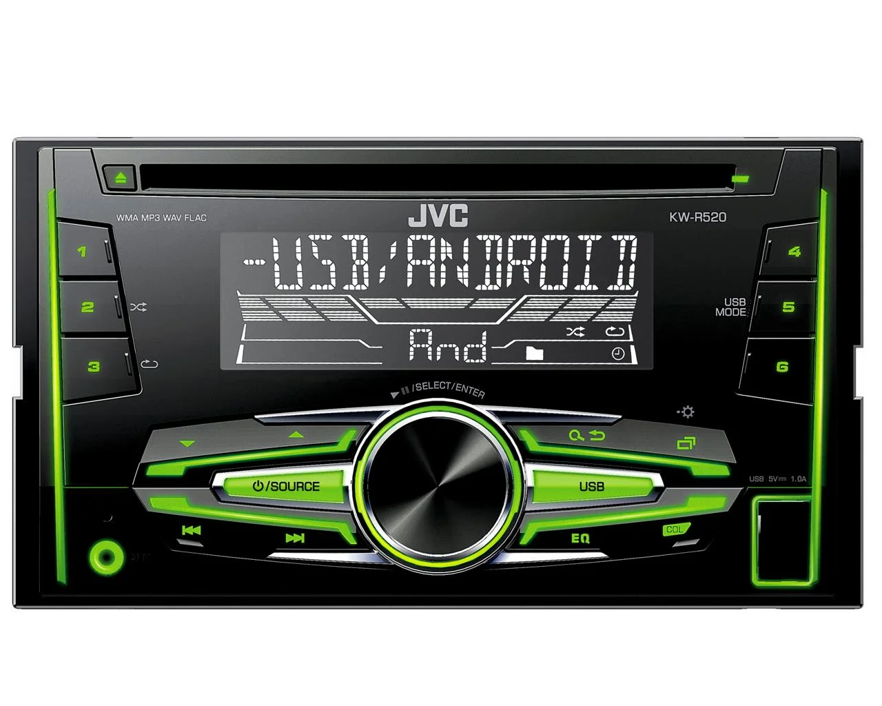 JVC KW-R520, 2DIN, CD, USB и AUX, новая - изображение 1