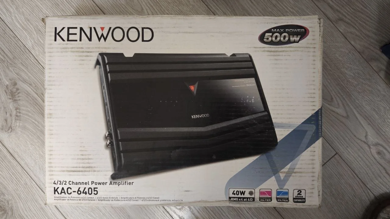 Усилитель Kenwood KAC-6405, 4 канала, новый - миниатюра 2