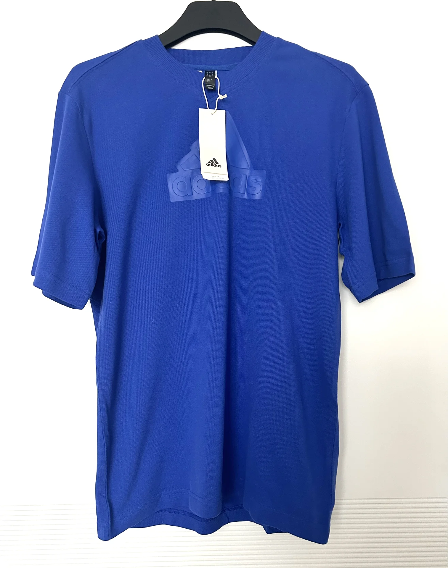 Футболка Adidas U FI LOGO T Blue (HR6297) - миниатюра 3